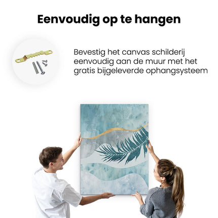 Canvas Schilderij Ophangen Abstracte Kunst Bobo Art