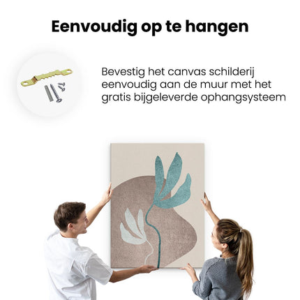Canvas Schilderij Ophangen Abstracte Kunst Bobo Art
