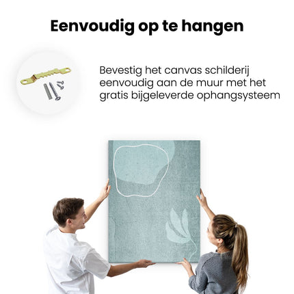 Canvas Schilderij Ophangen Abstracte Kunst Bobo Art