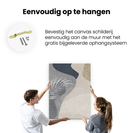 Canvas Schilderij Ophangen Abstracte Kunst Bobo Art