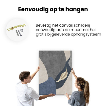 Canvas Schilderij Ophangen Abstracte Kunst Bobo Art