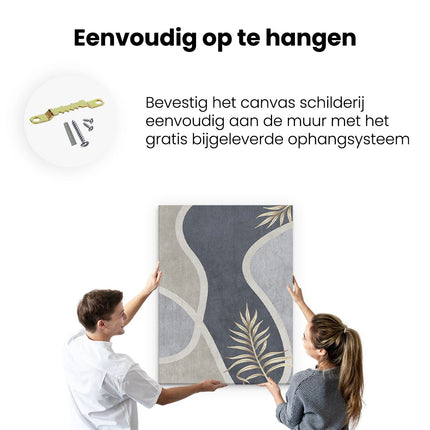 Canvas Schilderij Ophangen Abstracte Kunst Bobo Art