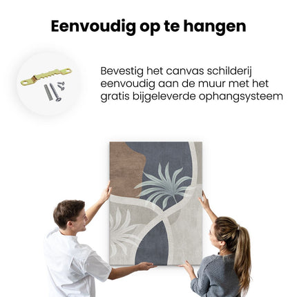 Canvas Schilderij Ophangen Abstracte Kunst Bobo Art