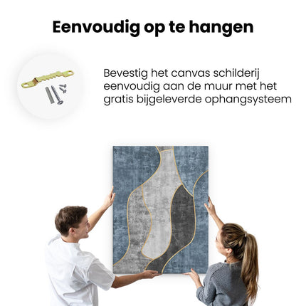 Canvas Schilderij Ophangen Abstracte Kunst