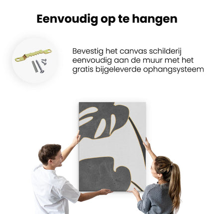 Canvas Schilderij Ophangen Abstracte Kunst Bobo Art