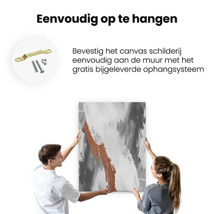 Canvas Schilderij Ophangen Abstracte Kunst Verf