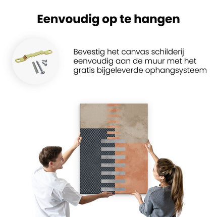 Canvas Schilderij Ophangen Abstracte Kunst