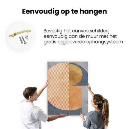 Canvas Schilderij Ophangen Abstracte Kunst