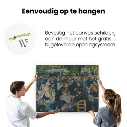 Canvas Schilderij Ophangen Bal de Moulin de la Galette - Pierre-Auguste Renoir