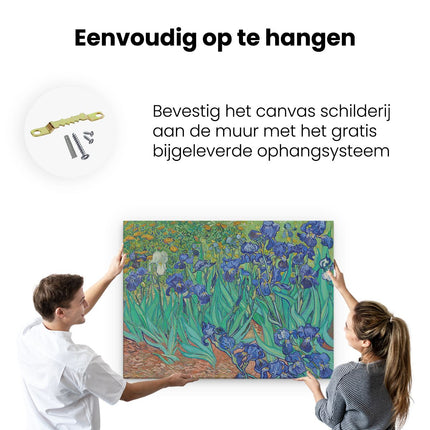 Canvas Schilderij Ophangen Irissen - Vincent van Gogh