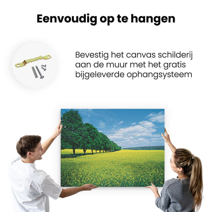 Canvas Schilderij Ophangen Weide Landschap Natuur