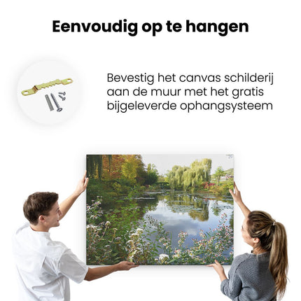 Canvas Schilderij Ophangen Stil Meertje