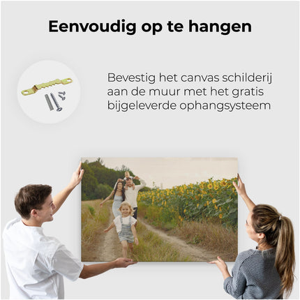 Eigen foto op canvas