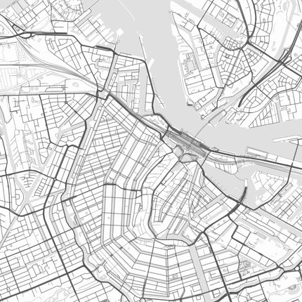 Gepersonaliseerde stadskaart - detail van de kaart