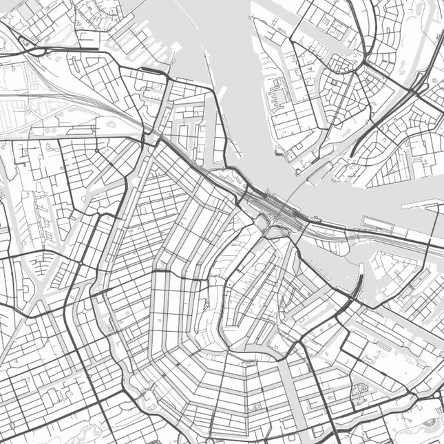 Gepersonaliseerde stadskaart - detail van de kaart
