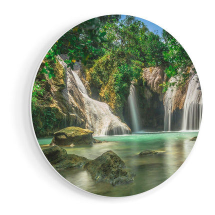 Wandcirkel vooraanzicht Tropische Waterval 