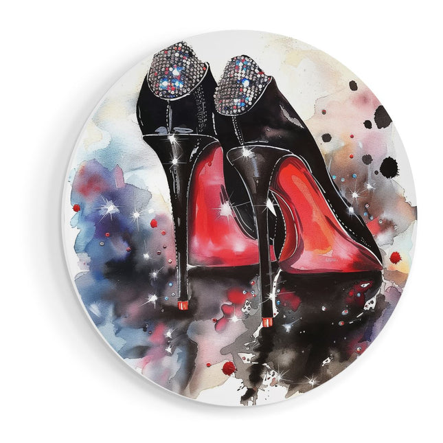 Wandcirkel vooraanzicht Christian Louboutin Hoge Hakken