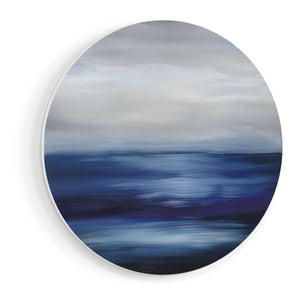 Wandcirkel vooraanzicht Abstract Kunstwerk van de Oceaan