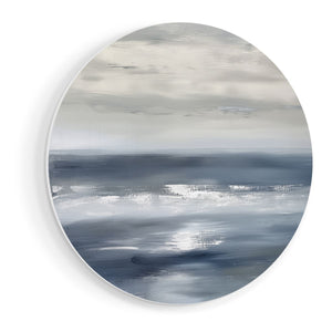 Wandcirkel vooraanzicht Abstract Kunstwerk van de Oceaan