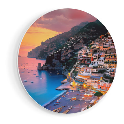 Wandcirkel vooraanzicht Positano, Amalfikust, Italië