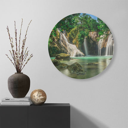 Wandcirkel muur Tropische Waterval 