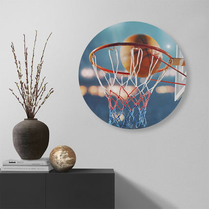 Wandcirkel muur Basketbal in Ring - Hoepel - Bord