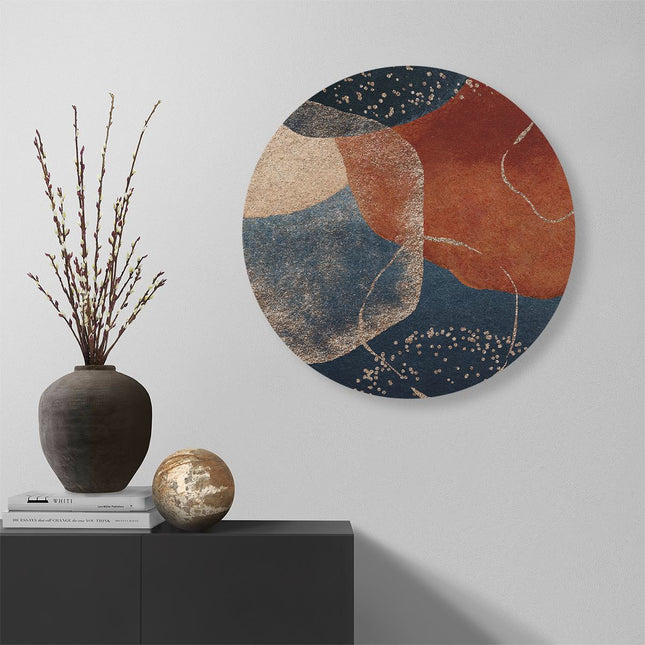 Wandcirkel muur Abstracte Kunst van Cirkels 