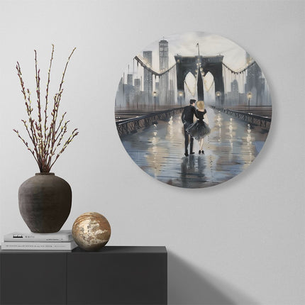 Wandcirkel muur Brooklyn Brug Brooklyn Brug Brooklyn Brug Brooklyn Brug Brooklyn Brug Brooklyn Brug