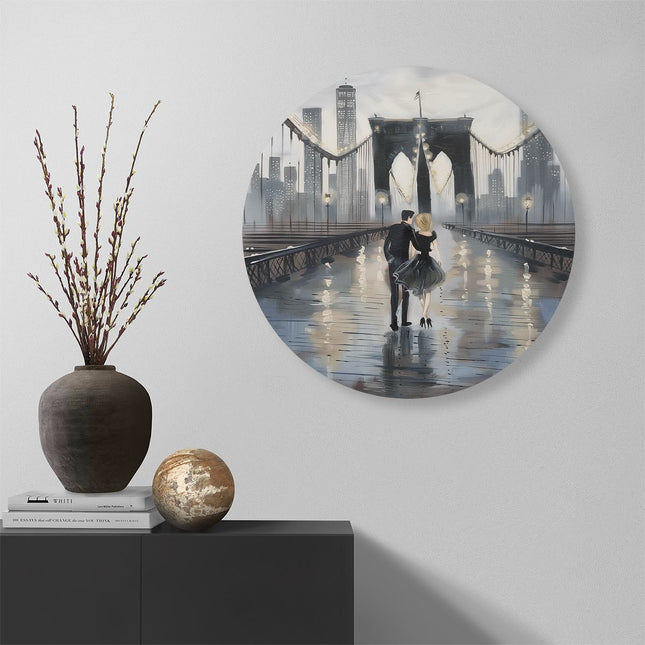 Wandcirkel muur Brooklyn Brug Brooklyn Brug Brooklyn Brug Brooklyn Brug Brooklyn Brug Brooklyn Brug