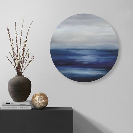 Wandcirkel muur Abstract Kunstwerk van de Oceaan