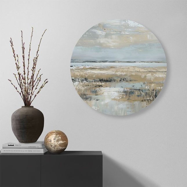 Wandcirkel muur Abstract Kunstwerk van een Landschap
