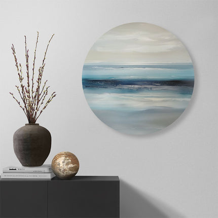 Wandcirkel muur Abstract Kunstwerk van de Oceaan