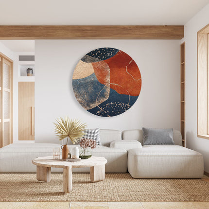 Wandcirkel woonkamer Abstracte Kunst van Cirkels 