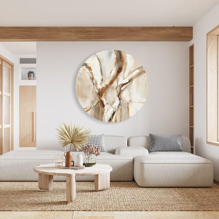 Wandcirkel woonkamer Abstract Kunstwerk van een Boom