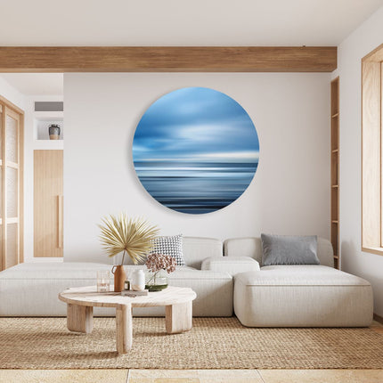 Wandcirkel woonkamer Wazig Beeld van de Oceaan