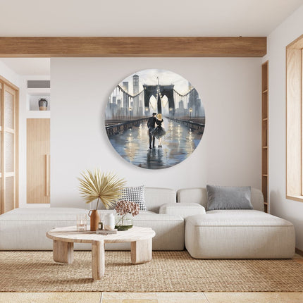 Wandcirkel woonkamer Brooklyn Brug Brooklyn Brug Brooklyn Brug Brooklyn Brug Brooklyn Brug Brooklyn Brug