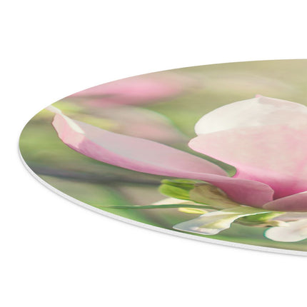 Wandcirkel detail Roze Magnolia Bloem 