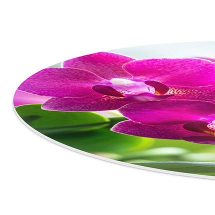 Wandcirkel detail Roze Orchidee Bloemen