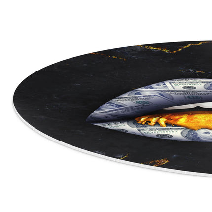Wandcirkel detail Dollar Lippen Met Goud