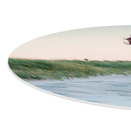 Wandcirkel detail Strand En Duinen Met Een Vuurtoren