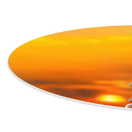 Wandcirkel detail Boeddha Standbeeld Bij Zonsondergang