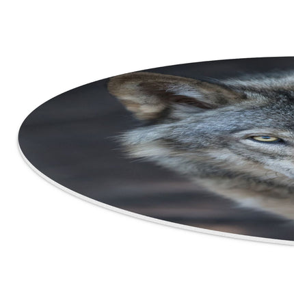 Wandcirkel detail Wolvenkop - Grijze Wolf