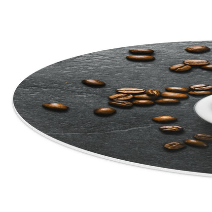 Wandcirkel detail Kopje Koffie Met Koffiebonen