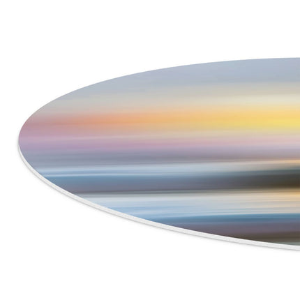 Wandcirkel detail Wazig Beeld van een Zonsondergang boven de Oceaan