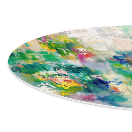 Wandcirkel detail Abstract Kunstwerk met Heldere Kleuren