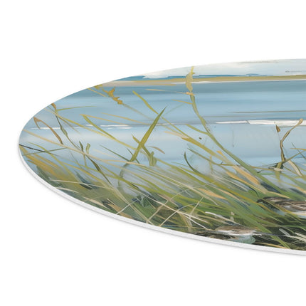 Wandcirkel detail Kunstwerk van Vogels op een Strand
