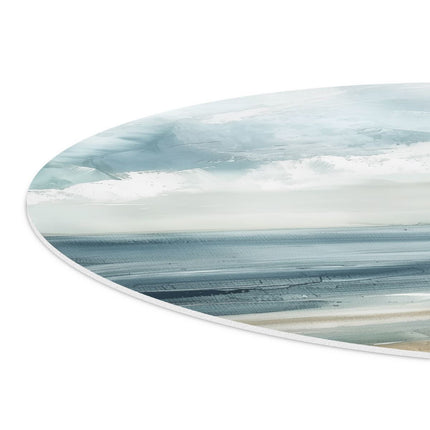 Wandcirkel detail Kunstwerk van een Strand met Wolken
