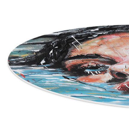 Wandcirkel detail Kunstwerk van een Vrouw in het Water