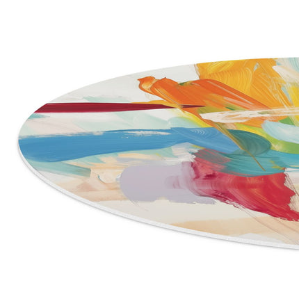 Wandcirkel detail Abstract Kunstwerk met Heldere Kleuren