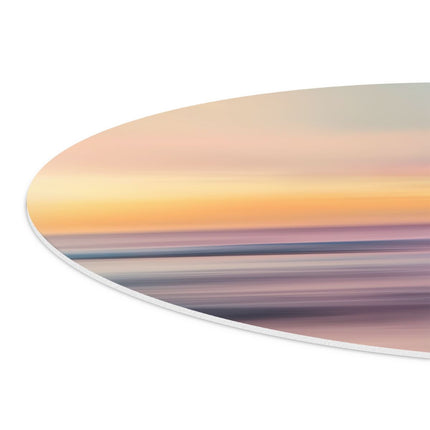 Wandcirkel detail Wazig Beeld van de Oceaan bij Zonsondergang